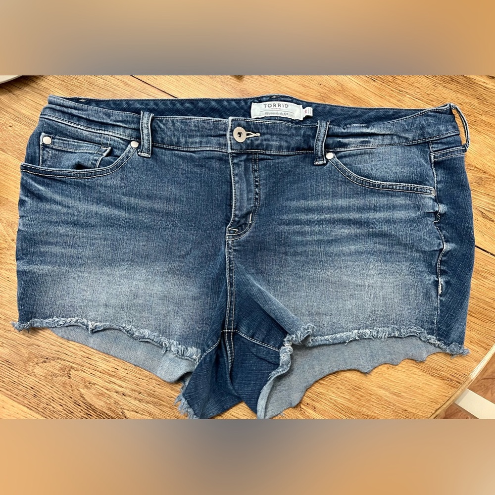 Torrid cutoff jean shorts
